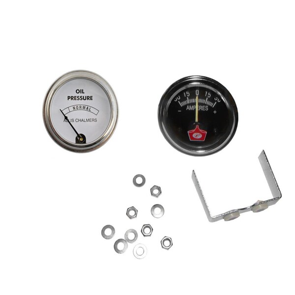 Aic Replacement Parts Oil Amp Gauge Set Fits Allis Chalmers C CA G IB RC D RC WC WF 70207834 70254407 70203805-70254407SET - main